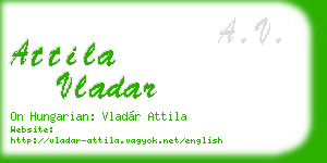 attila vladar business card