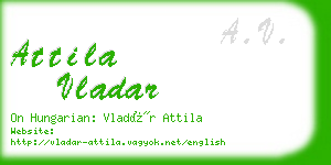 attila vladar business card